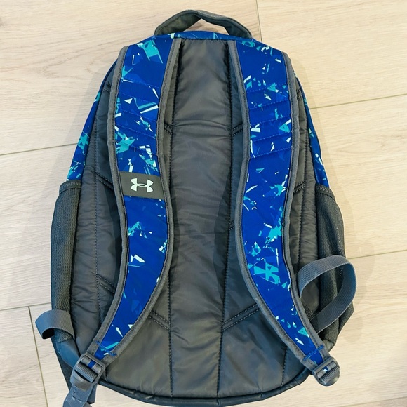 Under Armour Blue and Black Graphic Backpack - Picture 2 of 2